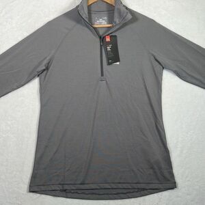 Under Armour gray Women's Tech Stripe 1/4 Zip-NWT- women Small‎